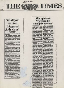 Smallpox Aids connection